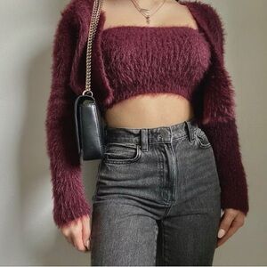 Zara set cardigan and top